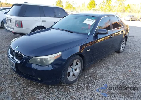 2007 BMW 530I z USA, uszkodzony, nr VIN WBANE73507CM47182